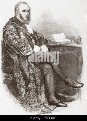 Sir Benjamin Samuel Faudel-Phillips, 2nd Baronet, 1871 - 1927. Herr Bürgermeister von London im 19. Jahrhundert. Von der Illustrated London News, veröffentlicht 1865. Stockfoto