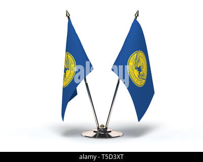 Georgia Atlanta Flag (Merker mit Freistellungspfad isoliert) Stockfoto