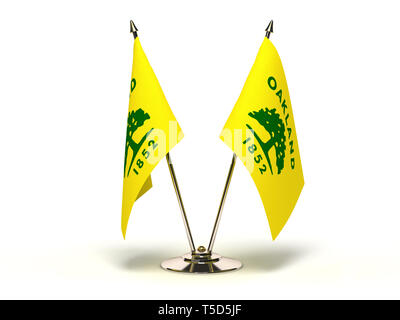 Kalifornien Oakland Flag (Merker mit Freistellungspfad isoliert) Stockfoto