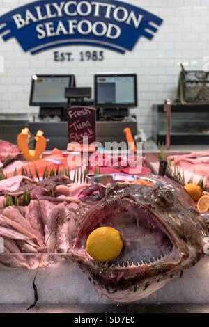 Ballycotton Meeresfrüchte, den Englischen Markt, Cork, Irland Stockfoto