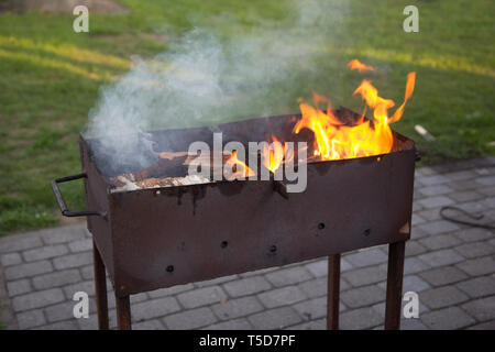 Alte Metall Grill Stockfoto