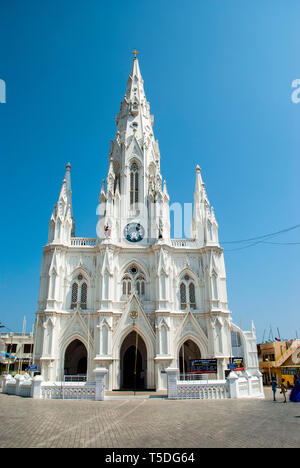 Katholische Kirche der Jungfrau in Kanyakumari in Indien Stockfoto