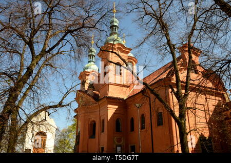 Kathedrale St. Laurentius in Prag Stockfoto