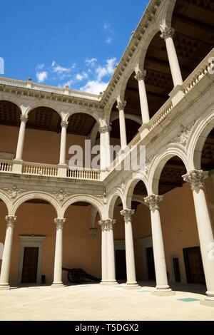 Toledo Palast Alcazar de Toledo, Spanien bekannt. Stockfoto