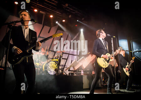 Royal Republic live an der Manchester Academy 2017 Stockfoto