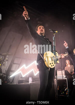 Royal Republic live an der Manchester Academy 2017 Stockfoto
