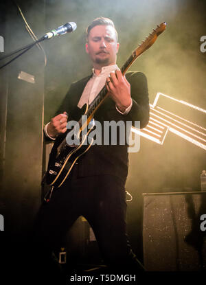 Royal Republic live an der Manchester Academy 2017 Stockfoto