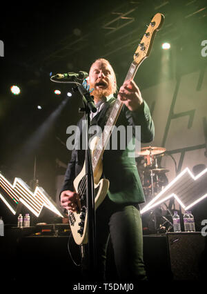 Royal Republic live an der Manchester Academy 2017 Stockfoto