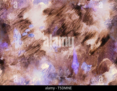 Von Hand bemalt nahtlose Muster mit abstrakten Pinselstriche. Kunst Malerei. Grunge Textur für Textil, Verpackung, Gruß-Karten, scrapbooking. Stockfoto