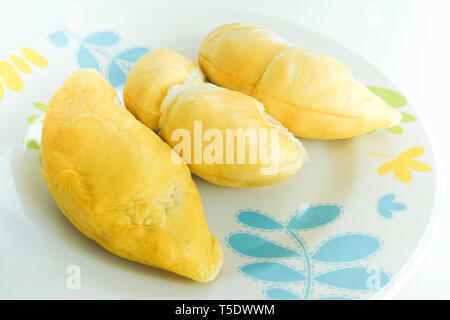 König von Obst thailändischen Durian, sehr delicouis Obst in Thailand. Stockfoto