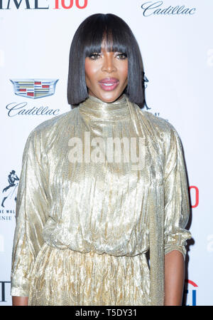 New York, NY - 23. April 2019: Naomi Campbell besucht die Zeit 100 Gala 2019 bei Jazz at Lincoln Center Stockfoto