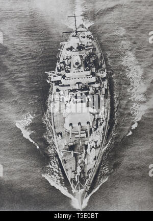 Admiral Graf Spee war ein Panzerschiff der Deutschen-Klasse'' (gepanzerte Schiff), der den Spitznamen "pocket Battleship" durch die Briten. Аt der Schlacht der River Plate ( Stockfoto