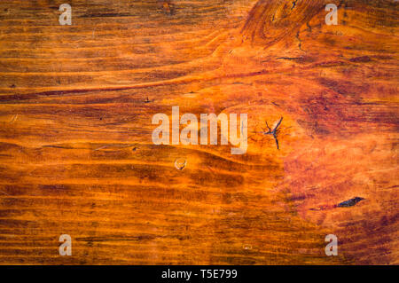 Braun hochglanz poliert Holz close-up Textur. Hintergrund, Innenraum. Stockfoto