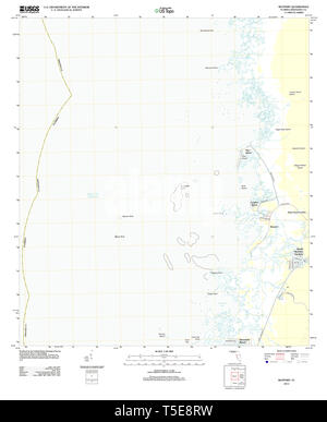 USGS TOPO Karte Florida FL Bayport 20120905 TM Wiederherstellung Stockfoto