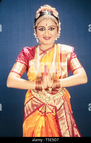 Bharatanatyam Tänzerin, Indien, Asien, HERR #604 Stockfoto