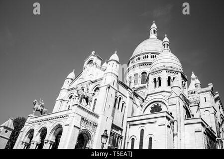 Sacré-Coeur in Montmartre Paris Stockfoto