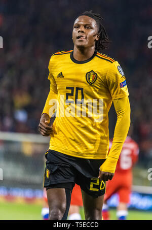 Brüssel, Belgien - 21. März 2019. Belgien National Football Team defender Dedryck Boyata während der UEFA EURO 2020 Qualifikation Belgien vs Russland Stockfoto