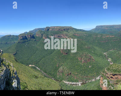 Der Blyde River Canyon, offiziell die Motlatse Canyon ist eine bedeutende natürliche Funktion von Südafrika, in Mpumalanga entfernt, und sie bilden zusammen die northe Stockfoto