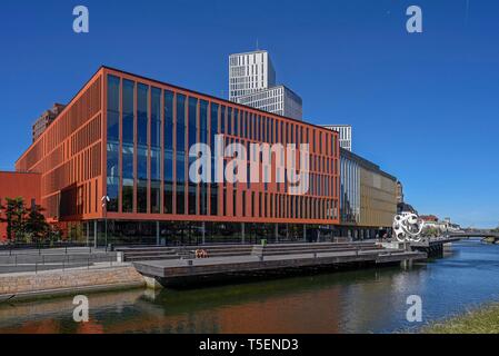 Malmö Live ist ein Event Center in Malmö, im August 2015 eröffnet, mit einer Konzerthalle, Konferenzeinrichtungen, ein Hotel, Büros und Wohnungen, Skane, Stockfoto