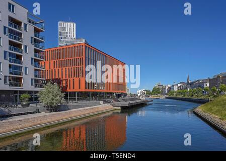 Malmö Live ist ein Event Center in Malmö, im August 2015 eröffnet, mit einer Konzerthalle, Konferenzeinrichtungen, ein Hotel, Büros und Wohnungen, Skane, Stockfoto