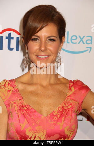 April 23, 2019 - New York City, New York, USA - Anker von MSNBC Live STEPHANIE RUHLE besucht die Anreise für die 2019 mal 100 Gala im Time Warner Center statt. (Bild: © Nancy Kaszerman/ZUMA Draht) Stockfoto