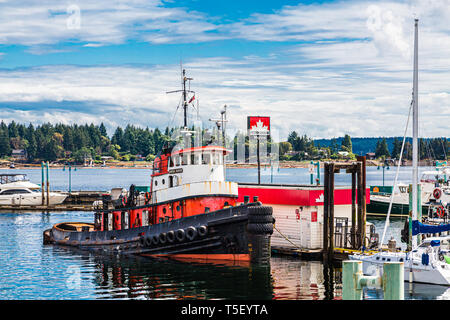 Tugboat in Nanaimo Stockfoto