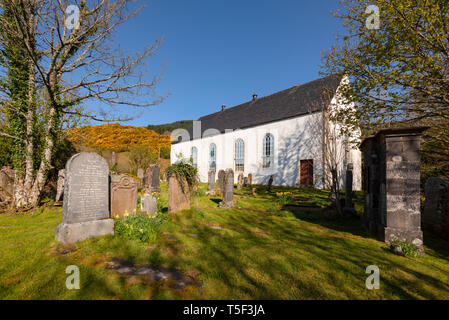 Die Kirche im Dorf Kirkton, in der Nähe von Balmacara, Wester Ross, Schottland. Stockfoto