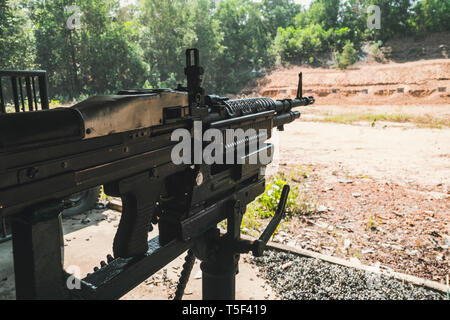 Hand Maschinengewehr M60 Maschinengewehr - Vietnam Stockfoto