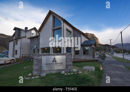 El Chaltén, Santa Cruz, Los Glaciares NP, Argentinien Stockfoto