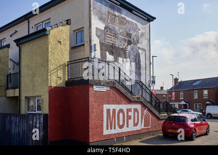 Das Museum von Free Derry im Glenfada Park Bereich der Bogside in Derry/Londonderry Stockfoto