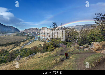 El Chaltén, Santa Cruz, Los Glaciares NP, Argentinien Stockfoto