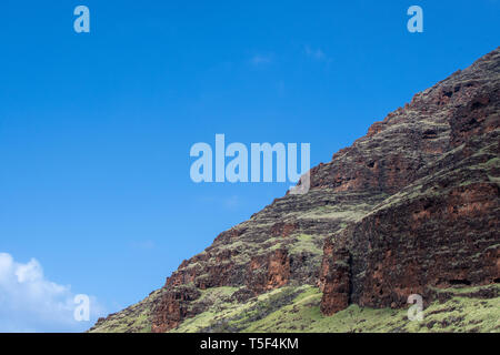 Mount Ka'ala, die Wai'anae Bergkette Stockfoto