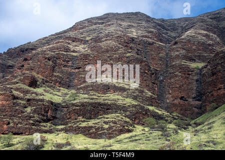 Mount Ka'ala, die Wai'anae Bergkette Stockfoto