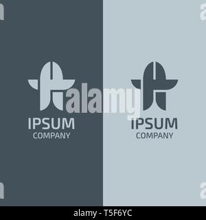 Schreiben ein Logo Vorlage. Vektor Zeichen für Ihr Design. Stock Vektor