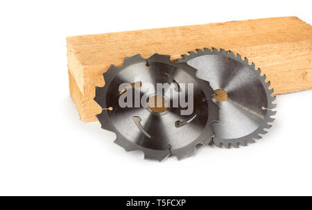 Neuen Kreissägeblätter für Holz oder Kunststoff Stockfoto
