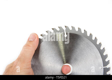 Neuen Kreissägeblätter für Holz oder Kunststoff Stockfoto