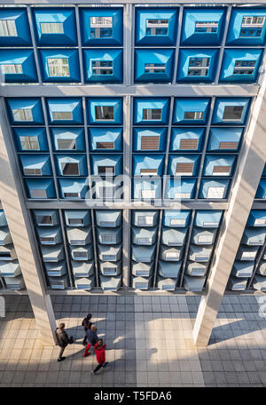 Milton Keynes multi-stöckigen Mart tech"-Parkplatz von Leslie Jones Architektur Stockfoto