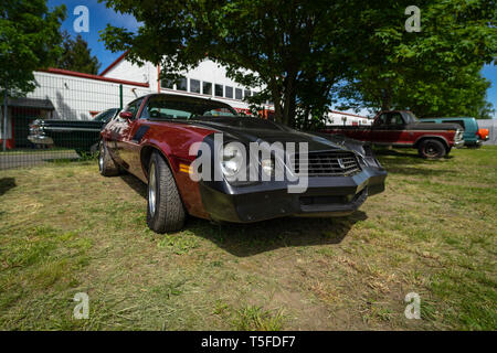 BERLIN - Mai 05, 2018: Muscle Car Chevrolet Camaro Z 28, 1979. Stockfoto