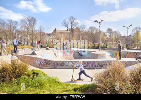 Der Skatepark in Brighton, East Sussex, England, Großbritannien Stockfoto