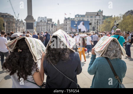 Die Passion Jesu spielen durch die Wintershall Charitable Trust in Trafalgar Square am Karfreitag, London, UK Stockfoto