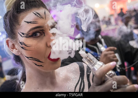 Vape Jam UK Übereinkommen bei ExCeL London, Großbritannien Stockfoto