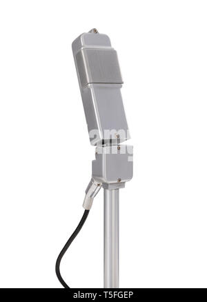 Vorderansicht eines Vintage Mikrofon mit Nierencharakteristik Stockfoto