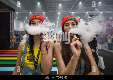 Vape Jam UK Übereinkommen bei ExCeL London, Großbritannien Stockfoto
