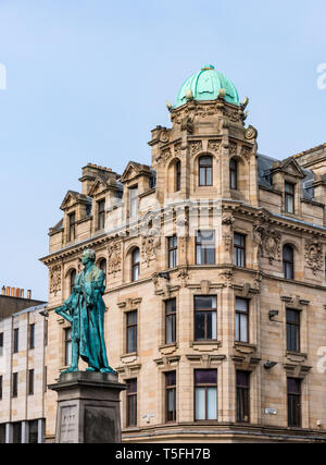 William Pitt der Jüngere Bronze Statue von Sir Francis Chantrey, George Street, New Town von Edinburgh, Schottland, Großbritannien Stockfoto