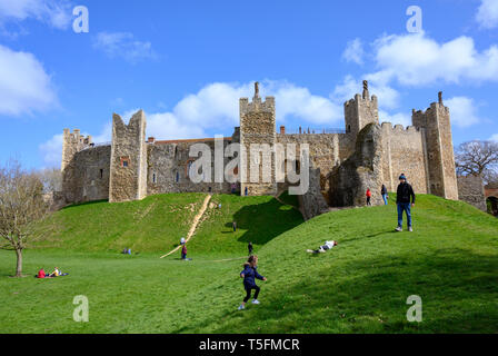 Framlingham Castle Suffolk England Stockfoto