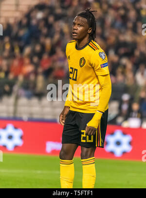 Brüssel, Belgien - 21. März 2019. Belgien National Football Team defender Dedryck Boyata während der UEFA EURO 2020 Qualifikation Belgien vs Russland Stockfoto