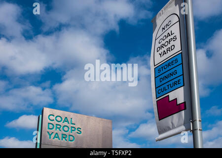 Coal Drop Hof eine neue Retail Viertel, Teil von der King's Cross regeneration Projekt, King's Cross, London, England, Großbritannien Stockfoto