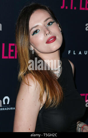 Los Angeles, Kalifornien, USA. 24 Apr, 2019. Schauspielerin Bella Thorne kommt an der Los Angeles Premiere von Universal Pictures'' JT LeRoy "ArcLight Hollywood Kinos am 24. April 2019 in Hollywood, Los Angeles, Kalifornien, USA. (Foto von Xavier Collin/Image Press Agency) Quelle: Bild Presse Agentur/Alamy leben Nachrichten Stockfoto