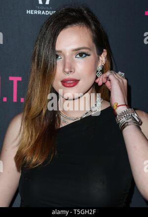 Los Angeles, Kalifornien, USA. 24 Apr, 2019. Schauspielerin Bella Thorne kommt an der Los Angeles Premiere von Universal Pictures'' JT LeRoy "ArcLight Hollywood Kinos am 24. April 2019 in Hollywood, Los Angeles, Kalifornien, USA. (Foto von Xavier Collin/Image Press Agency) Quelle: Bild Presse Agentur/Alamy leben Nachrichten Stockfoto