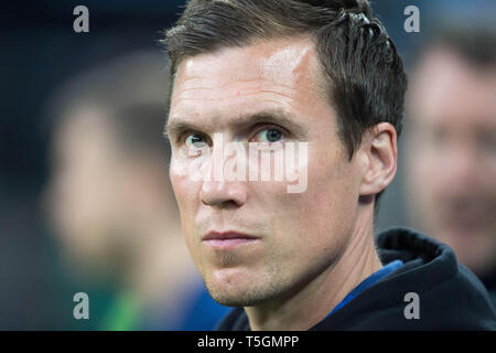 Trainer Hannes WOLF (HH), Porträt, Portrvsst, Porträt, Nahaufnahme, Fußball DFB-Pokal, Halbfinale, Hamburg Hamburg Hamburg (HH)-RB Leipzig (L) 1:3, am 23.04.2019 in Hamburg/Deutschland. € | Nutzung weltweit Stockfoto